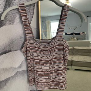 American Eagle striped button down tank sz/XS